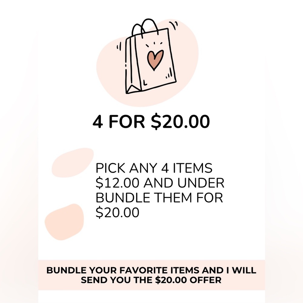 4 For $20.00 SALE!!!